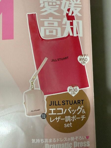 ゼクシィ 2025年 6月号 付録 JILL STUART エコバッグ&ストラップ付きポーチ2点SET