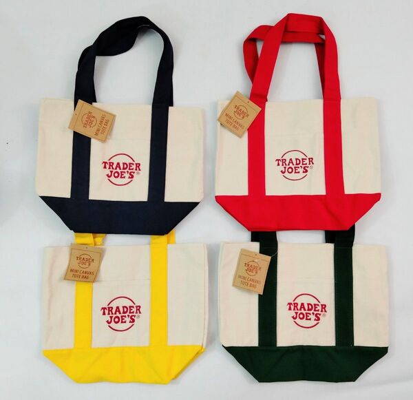 【送料無料】トレーダージョーズ ミニキャンバス トート バッグ 4色セットTrader Joe’s トレジョ ミニトート