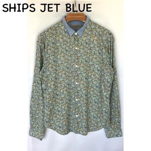 SHIPS JET BLUE 花柄長袖シャツ
