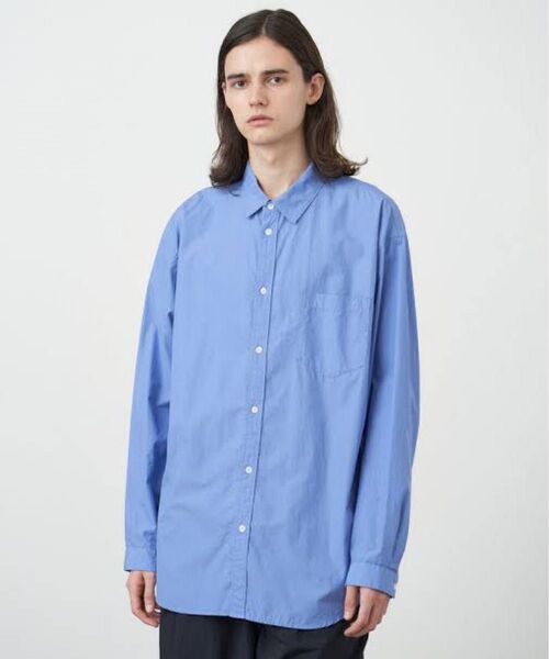 【未使用】ATON(エイトン)SUVIN BROAD WASHED SHIRTS 長袖シャツ