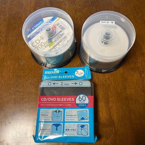 CD-R、DVD-R、不織布ケース 3点セット