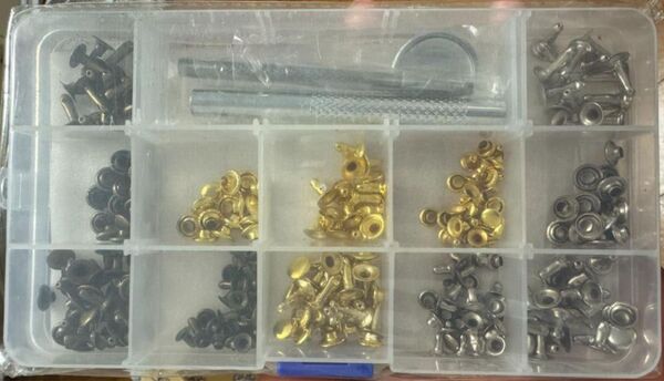 135組 レザークラフト ボタン 打ち具セット 布革細工 DIY