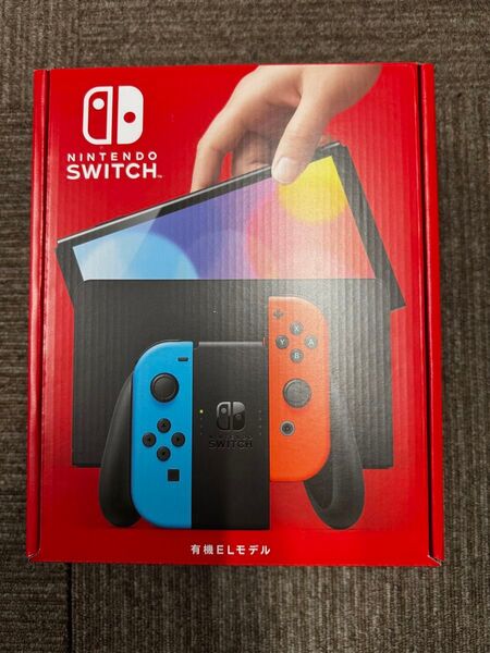 印あり!新品未使用 Nintendo Switch(有機ELモデル)ネオンブルー/ネオンレッド
