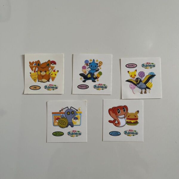 ポケモンパン デコキャラシール ポケモンシール ポケモンデコキャラシール 5枚 ポケモンパンシール