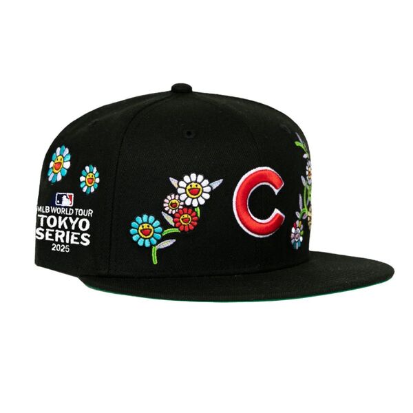 村上隆 MLBワールドツアー 東京シリーズ 2025 ニューエラ 59Fifty カブス フィットハット 7 1/2 ブラック