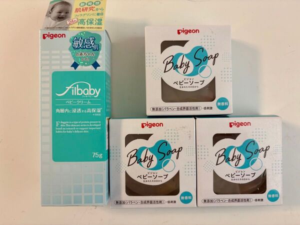 ピジョン ベビー ソープ わくねり 全身 フィルベビー クリーム 敏感肌