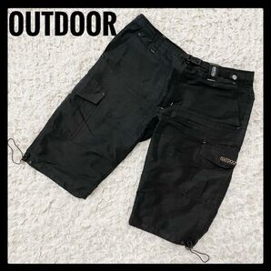 OUTDOOR アウトドアプロダクツ メンズ ハーフパンツ ブラック Lサイズ