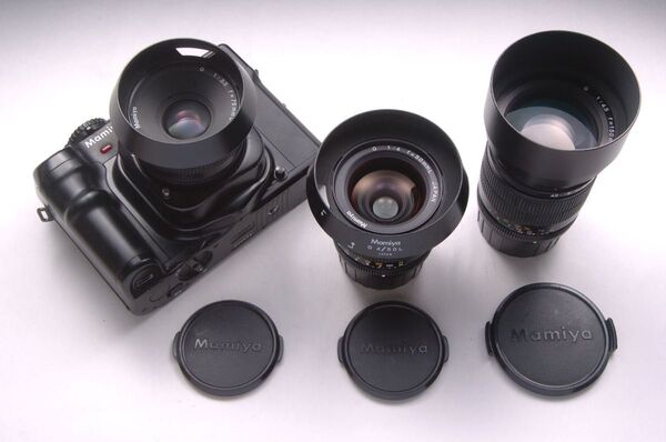 ジャンク品 Mamiya New 6 ボディ G 50mm F4 L / 75mm F3.5 L / 150mm F4.5 L