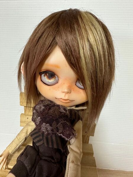 アイシードール ブライス ボアウィッグ 珈琲ブラウン×キャラメル長毛