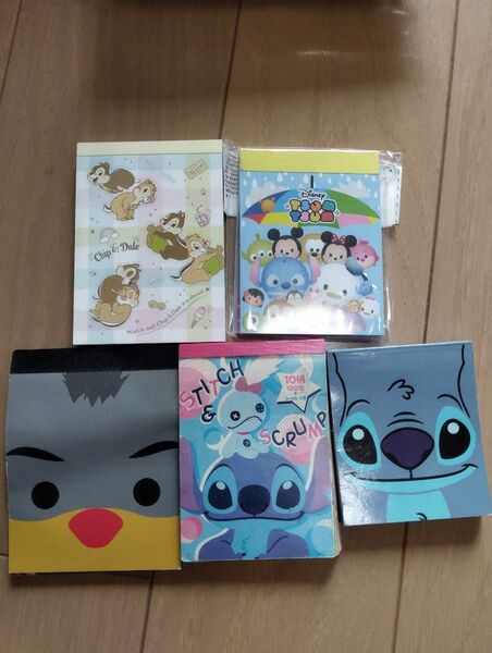 ディズニー スティッチ チップとデール メモ帳 ミニメモ