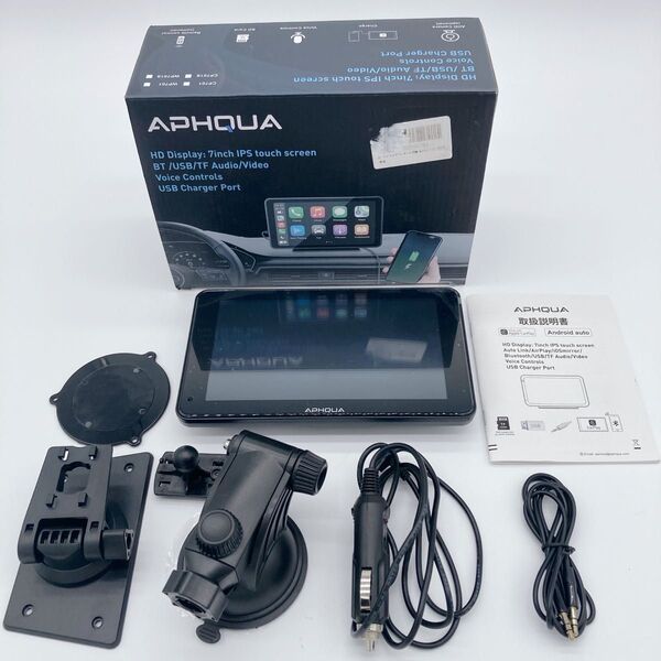 【美品・付属品完備】APHQUA WP701車載モニター 7インチタッチモニター Apple CarPlay 対応
