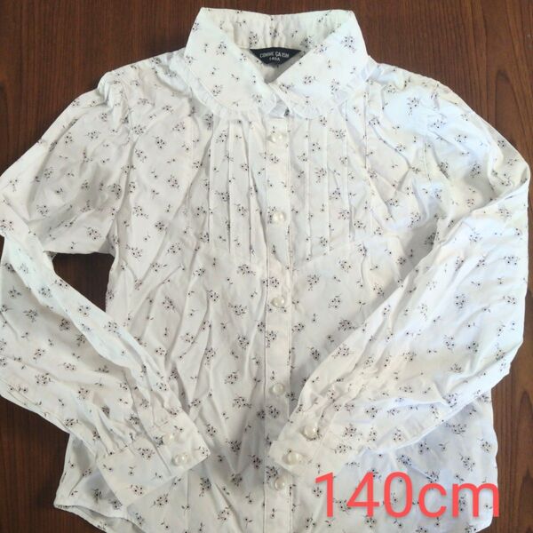 COMME CA ISM 花柄 長袖ブラウスシャツ 140cm 女の子
