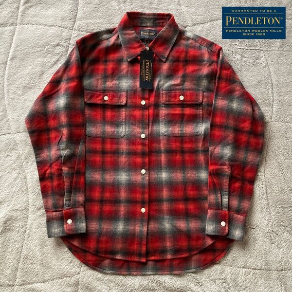 【新品タグ付き】PENDLETON ペンドルトン オンブレチェックネルシャツ L