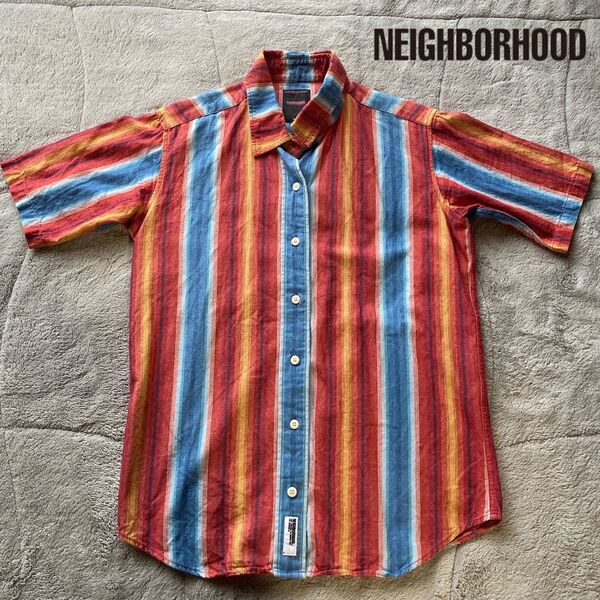 希少 OLD NEIGHBORHOOD オールドネイバーフッド 名作メキシカンストライプシャツ キューバ ネイティブ