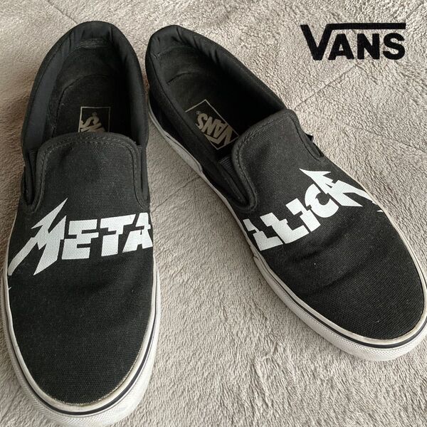 希少コラボ VANS ヴァンズ Classic Slip-on スリッポン"METALLICA"27.5cm