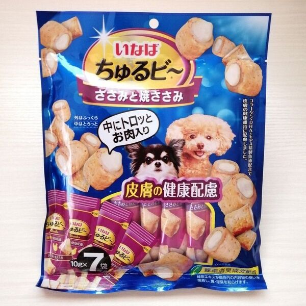 【いなば ちゅるビー1袋】★ささみと焼きささみ★コラーゲンDHA・EPA★ドックフード★ペットフード★ 犬用おやつ