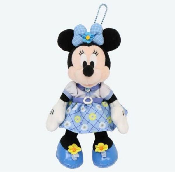 ミニー ぬいぐるみバッジ ブルーエバーアフター
