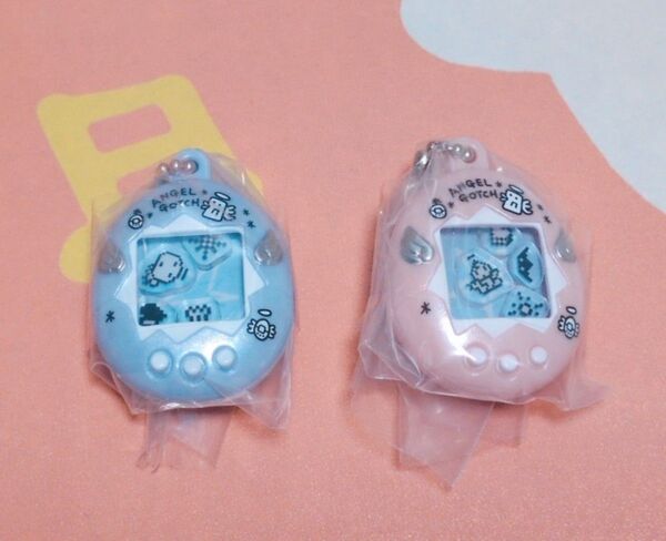 たまごっち シャカシャカチャームコレクション てんしっちのたまごっち パールピンク パールブルー