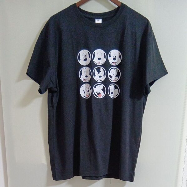 未使用品 2XL Disney ミッキーマウス Tシャツ ブラック レディース 大きいサイズ