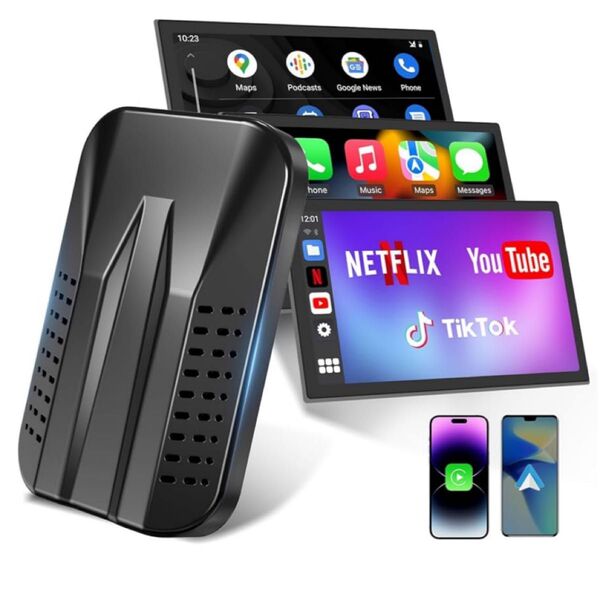 大特価!!【Chamequinho CarPlay AI Box 】CarPlayとAndroid Autoがワイヤレスで使用可能