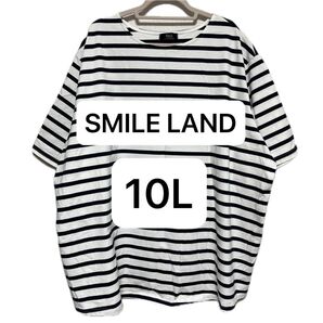 SMILE LAND スマイルランド 10L 半袖 カットソー チュニック ボーダー