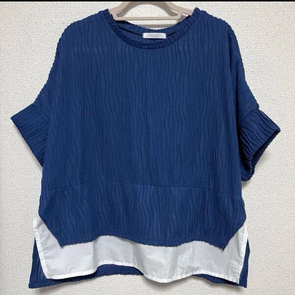 chocol raffine robe LL 3L相当 半袖 レイヤード プルオーバー