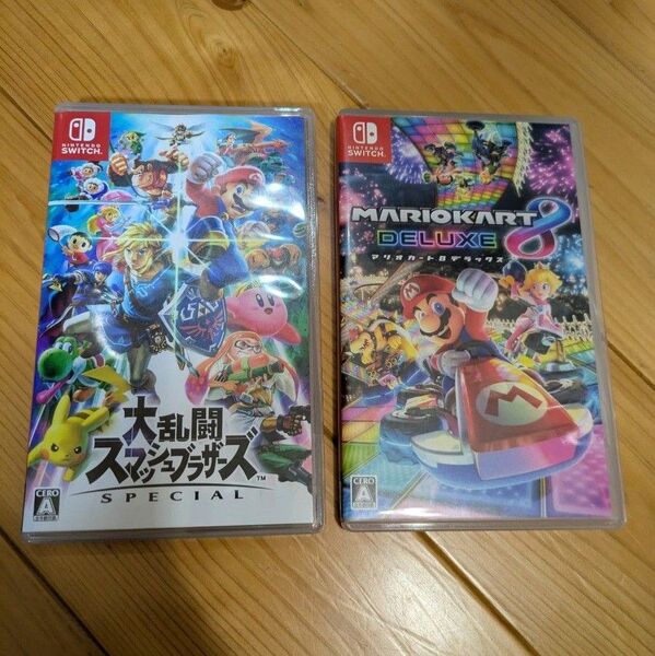 Nintendo Switch ゲームソフト ①大乱闘スマッシュブラザーズ SPECIAL ②マリオカート8デラックスの2セット