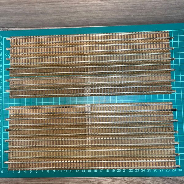 TOMIX Nゲージ ストレートレールS280 茶色道床 12本セット