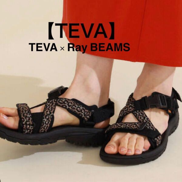 試し履【TEVA】TEVA × Ray BEAMS / HURRICANE VERGE サンダル レオパードサイズ5 レイビームス