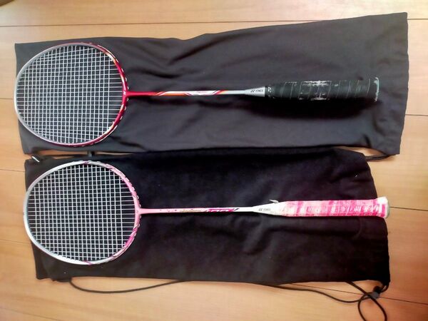 ナノレイ YONEX バドミントンラケット2本セット