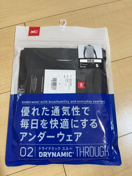 MILLET DRYNAMIC THROUGH V NS ミレー ドライナミックスルー Vネック ノースリーブ メンズ S(M)