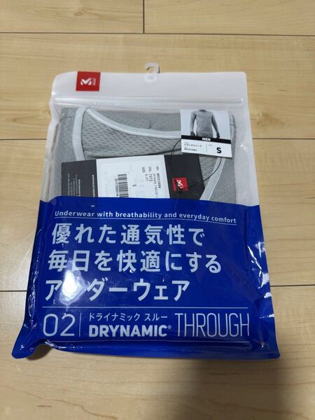 MILLET DRYNAMIC THROUGH V LS M ミレー ドライナミック スルー Vロングスリーブ メンズ S(M)