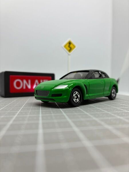 開封済み 希少 トミカ 標識セット マツダ RX-8 箱無し
