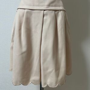 ef-deエフデ キュロットスカート ベージュ キュロット ひざ丈