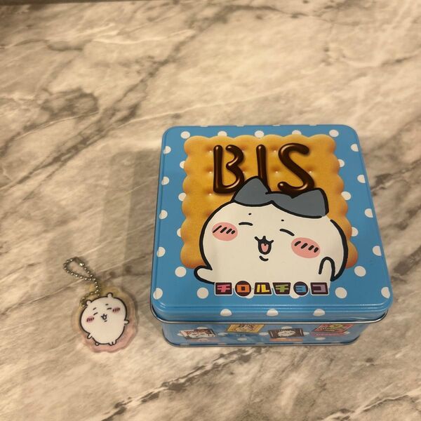 【空き缶のみ】ハチワレ チロルチョコ缶 おまけ・ちいかわアクリルキーホルダー