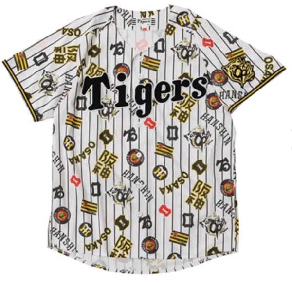 公式完売品 阪神タイガース 創立90周年記念デザイン レプリカユニフォーム Oサイズ ロゴ 2025 甲子園 状態良好 応援グッズ