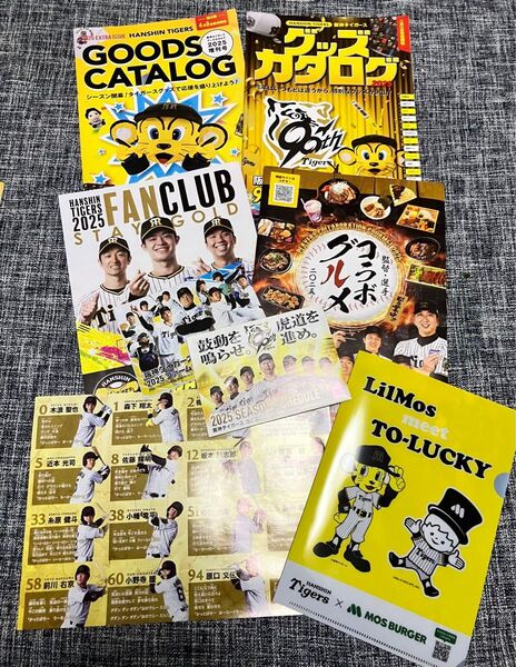 阪神タイガース 甲子園来場プレゼント クリアファイル 他おまけフライヤー まとめ チラシ
