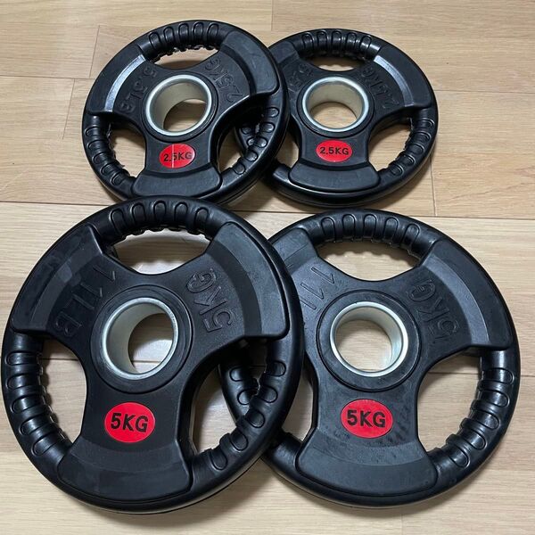 【送料無料・15kg】バーベルプレート ラバー オリンピックシャフト Φ50mm