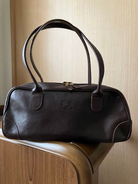 IL BISONTE イルビゾンテ ミニレザーボストンバッグ ミニボストンバッグ レザー ハンドバッグ ボストンバッグ 本革