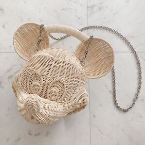 極美品 完売品 ユナイテッドアローズ ディズニー ミッキーマウス カゴバッグ