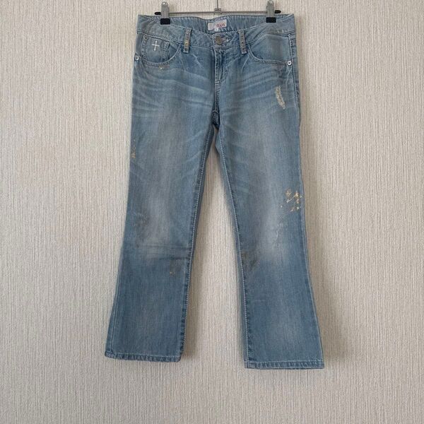 C.C.CROSS JEANS 24inch ダメージ加工ジーンズ