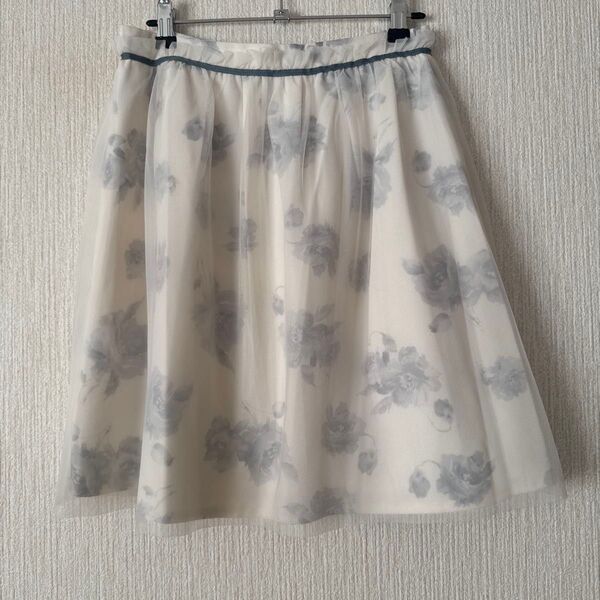 MISCH MASCH ミッシュマッシュ花柄チュールスカート(M)