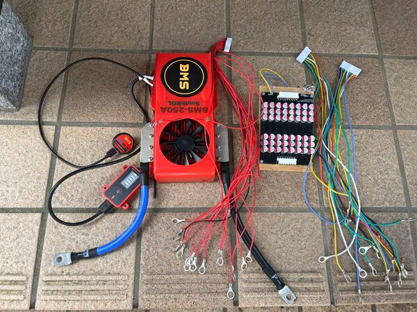 BMS Lifepo4 16s 250A 48V用 5Aアクティブセルバランサー付き