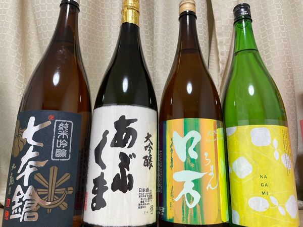 お得な日本酒4本セット あぶくま 大吟醸、ろまん皐口万 純米大吟醸、七本鎗 純米吟醸 玉栄 生原酒、花芽実 Ka-Ga-Mi