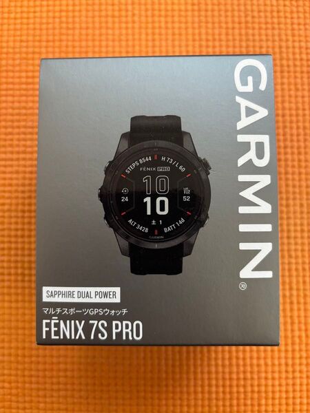 美品Garmin fenix 7S Pro Sapphire Dual Power Ti Carbon Gray/Black