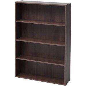 新品未使用箱不良 山善 文庫本収納ラック 本棚 ウォルナット 幅60×奥行17×高さ89cm CMCR-9060(WL)