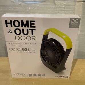 新品未使用箱不良 トップランド どこでも コードレスDC扇風機 SF-DFC38-BK