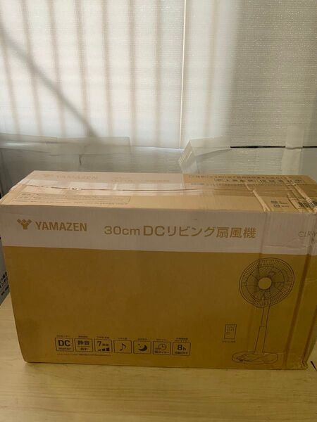 新品未使用箱不良 山善 リモコン式DC扇 グレー 風量7段階 オフタイマー リモコン付き CLR-YD30(W)
