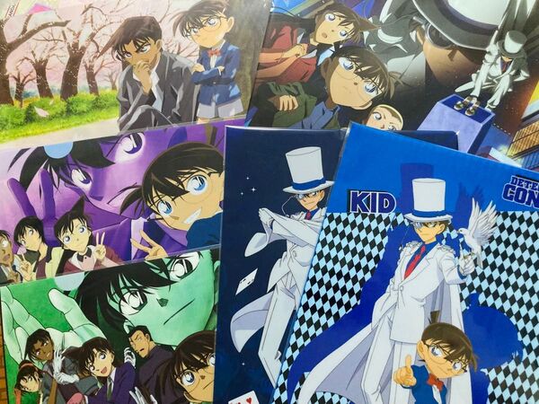 セガラッキーくじ 名探偵コナン G賞 クリアファイル 江戸川コナン 怪盗キッド 服部平次 毛利蘭 少年探偵団 2013年