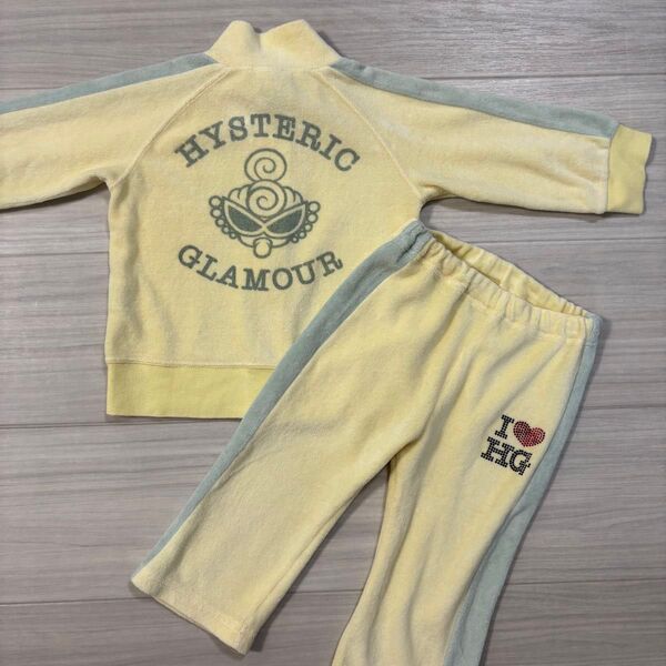 HYSTERIC GLAMOUR ヒステリックグラマー セットアップ ベロア 70
